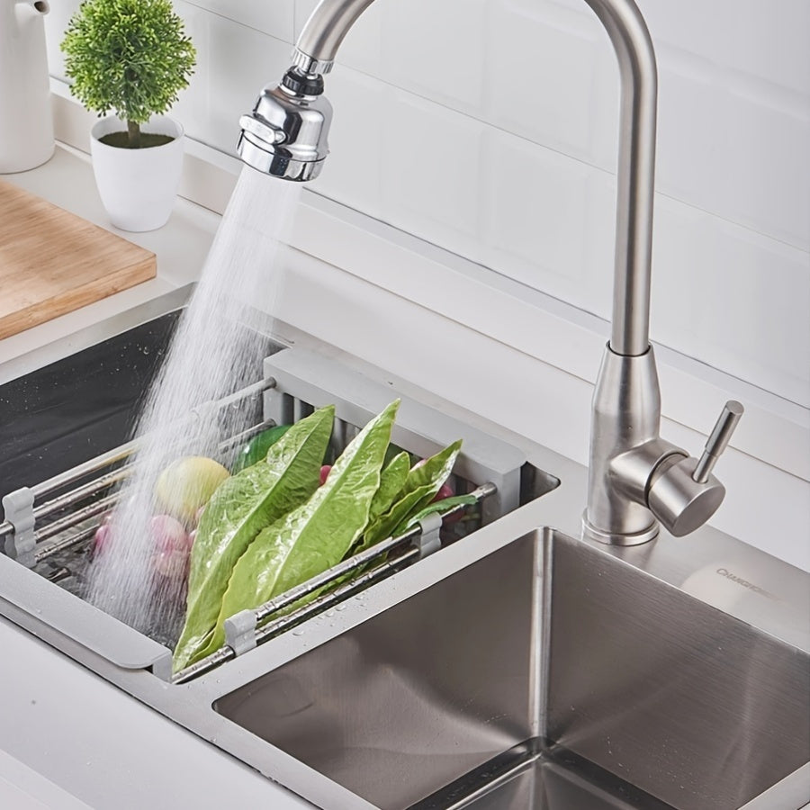 Cabeza de ducha mezcladora de 3 modos en acabado cromado, con 1 conector multifuncional - Pulverizador giratorio 360° para grifo, sin necesidad de electricidad, ideal para aireadores de cocina y baño, reemplazo de sistema de ducha | Construcción duradera