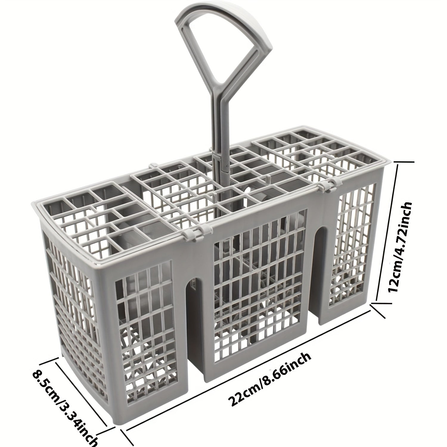 Canasta de Cubiertos para Lavavajillas Universal, Canasta de Utensilios para Lavavajillas compatible con la mayoría de las marcas - Compatible con Bosch, Kenmore, Maytag, Whirlpool, etc., Tamaño: 22.0cm x 8.48cm x 11.99cm