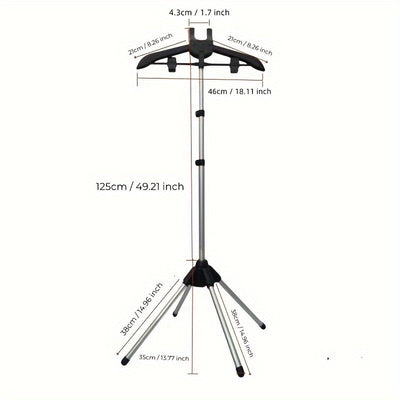 Estante de planchado colgante, colgador de vapor, tablero de planchado portátil con soporte independiente, estante de planchado colgante plegable para el hogar, colgador vertical telescópico ajustable, estante de planchado de vapor para el dormitorio, es