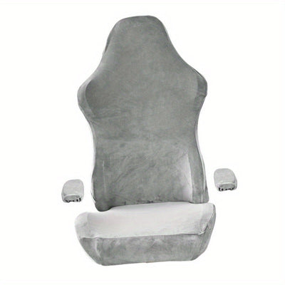 Fundas para Silla de Oficina con Cubiertas para Reposabrazos para Silla Giratoria, Gris Claro