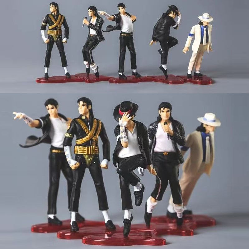 Juego de 5 piezas de figuras de acción inspiradas en anime - Material de PVC, no necesita batería, ideal para decoración de fiestas y habitaciones, muñecas coleccionables | Vestimentas vibrantes | Diseño detallado