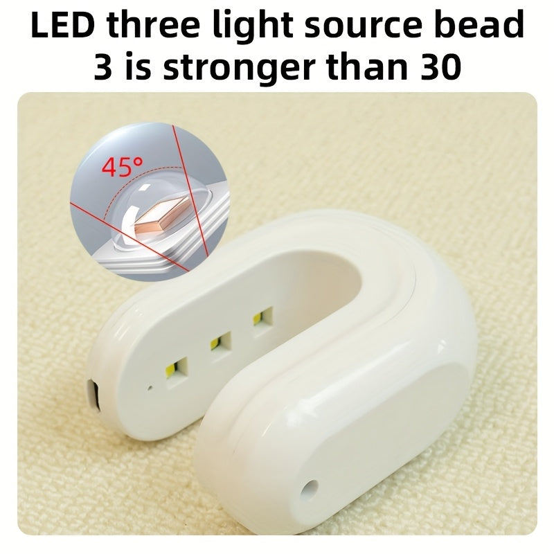 Linterna Portátil para Uñas con Temporizador Digital - Lámpara de Secado Rápido USB, Pantalla LCD, Endurecimiento Rápido para Esmalte en Gel - Secador de Uñas Alimentado por USB para Hogar y Salón, Batería de Litio Duradera - Ideal para Manicuras y Pedic