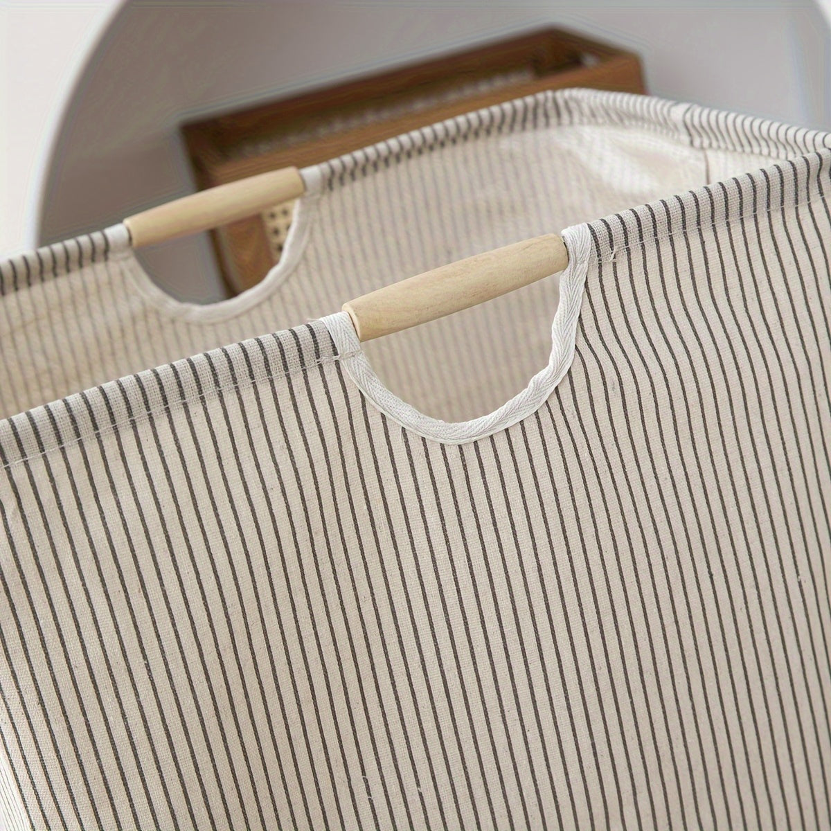 Cesto De Lavandería Plegable De 1 Pieza, Cesto De Ropa Con Asas, Cesto Grande Para Guardar Ropa, Toallas Y Juguetes En La Familia Y En El Dormitorio, Organizador De Lavandería Y Almacenamiento Para Baño, Dormitorio Y Lavadero