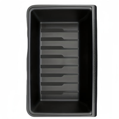 2-Pack para for TESLA Model Y 2021-2024 Impermeable para Asiento Debajo de la Caja de Almacenamiento con Organizador - Compartimento Oculto Deslizante del Lado del Conductor y del Pasajero, Material de Goma, Diseño Ahorro de Espacio