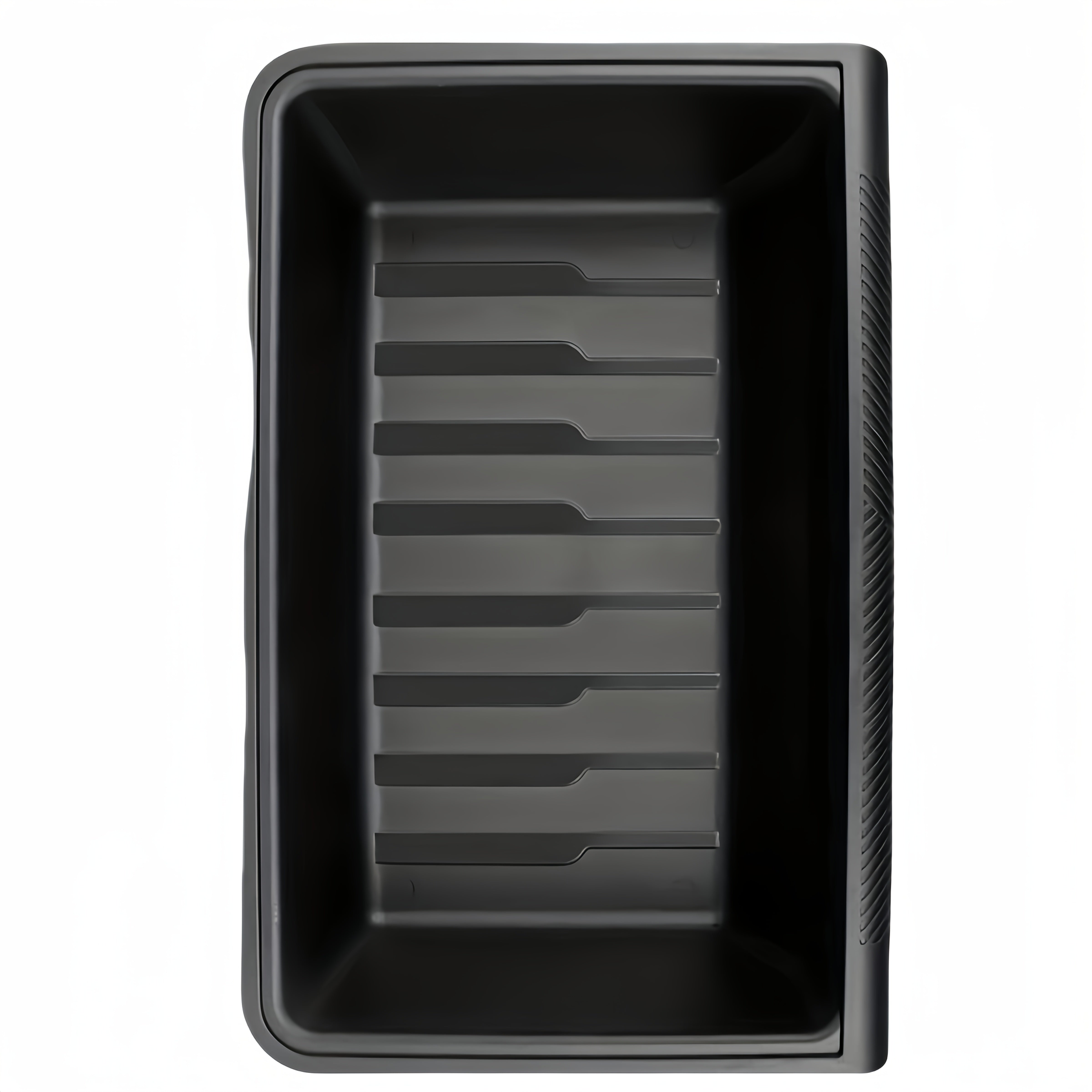 2-Pack para for TESLA Model Y 2021-2024 Impermeable para Asiento Debajo de la Caja de Almacenamiento con Organizador - Compartimento Oculto Deslizante del Lado del Conductor y del Pasajero, Material de Goma, Diseño Ahorro de Espacio