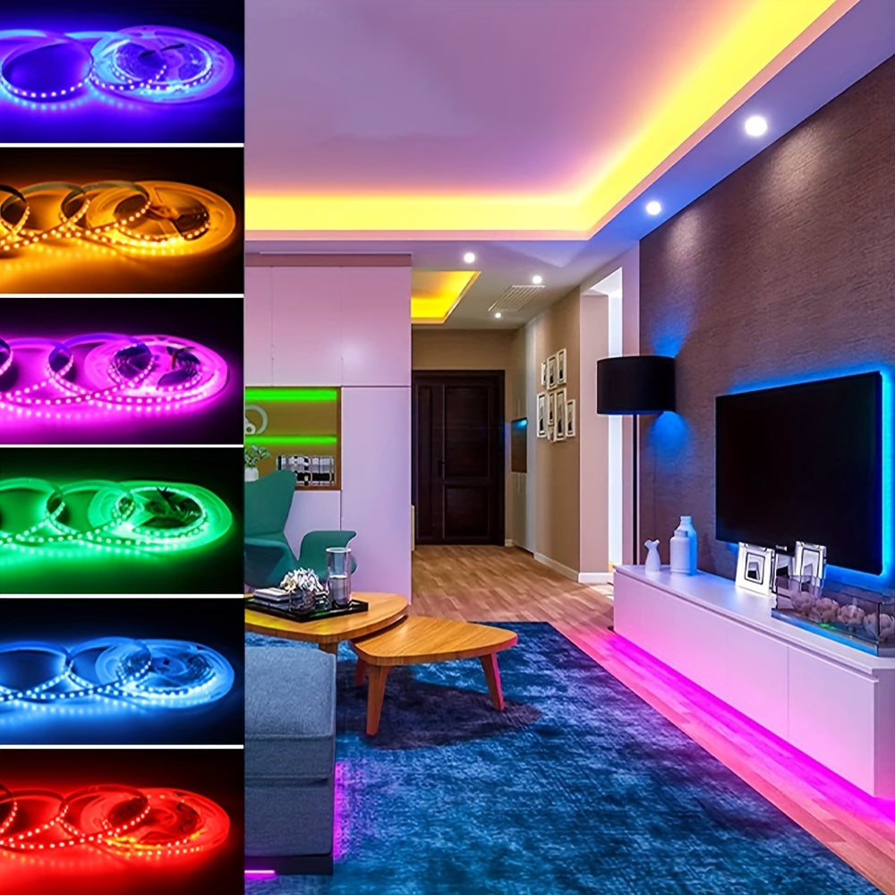 Tiras de Luz LED SMT de 32.8ft/10Metros 24V, 2835 120LED/Metro, Tira de Luces Suaves y Coloridas para Sala de Estar, Estudio, Cocina, Dormitorio, Bar, Decoraciones de Escaleras, Material Plástico, Sin Batería, Alimentado por CC (sin Fuente de Alimentació