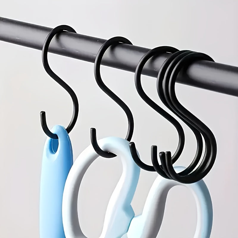 20 ganchos tipo S resistentes - Fáciles de instalar, antideslizantes, solución duradera para colgar en pared, prácticos para plantas, ropa, jardín y cocina - Estilo moderno, resistentes al óxido, ahorradores de espacio, organizador de accesorios