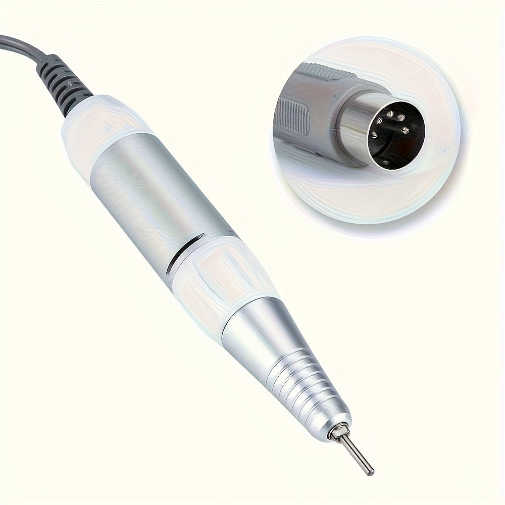 GZYDD Taladro Eléctrico Profesional para Uñas - 35000 RPM, Conector de 5 Pines para Manicura y Pedicura, Arte en Uñas, Compatible con Máquinas Profesionales de Pulido y Lijado, Herramienta Robusta, Diseño Ergonómico, Precisión en el Lijado, Equipo para S