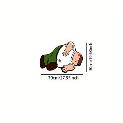 1 pieza de alfombra de peluche de personaje de dibujos animados - No resbala, fibra de poliéster suave, alfombra de forma irregular con diseño juguetón - Ideal para dormitorio, sala de estar, estudio o decoración de vestíbulo