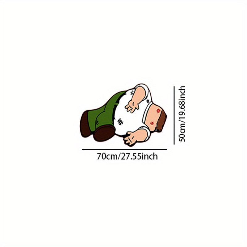 1 pieza de alfombra de peluche de personaje de dibujos animados - No resbala, fibra de poliéster suave, alfombra de forma irregular con diseño juguetón - Ideal para dormitorio, sala de estar, estudio o decoración de vestíbulo