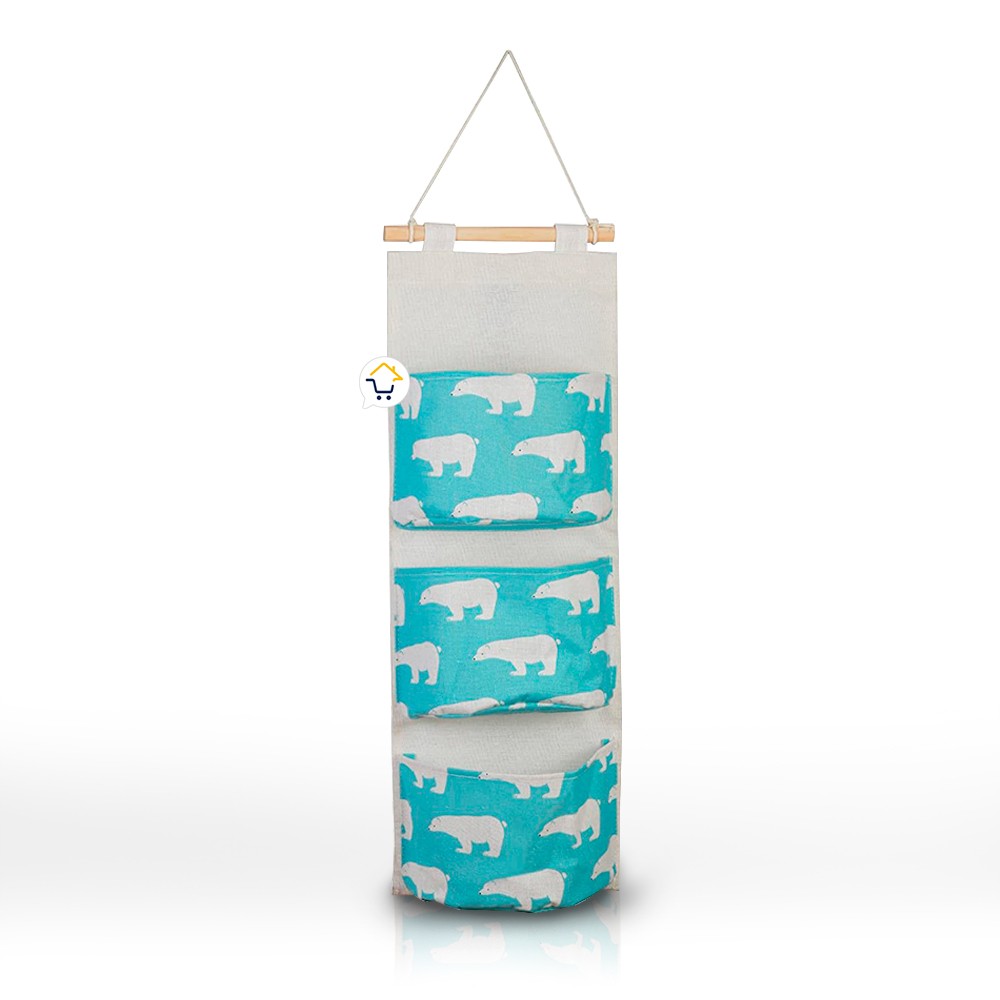 Bolsa Organizadora Colgante 3 Bolsillos Multiusos MD303