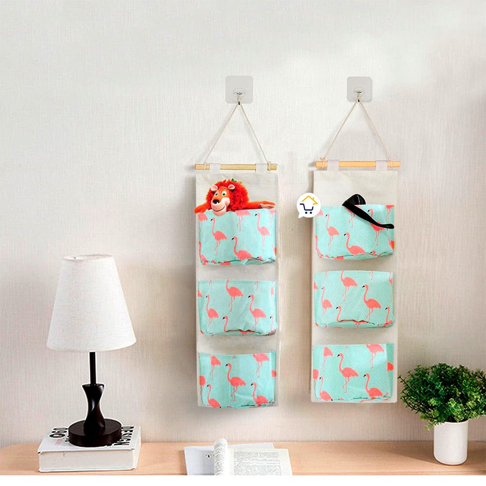 Bolsa Organizadora Colgante 3 Bolsillos Multiusos MD303