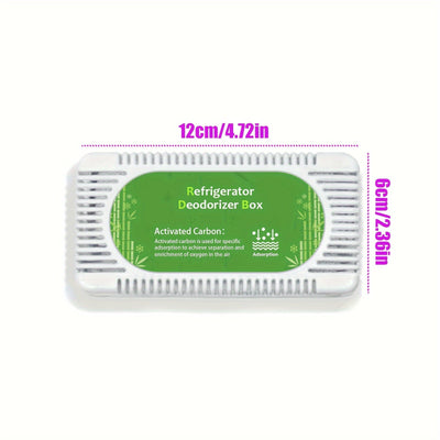 Desodorante para Refrigerador, 4/8/12 Desodorantes Naturales Inodoros para Refrigeradores, Purificador de Aire para Congeladores, Refrigeradores, Despensas y Botes de Basura