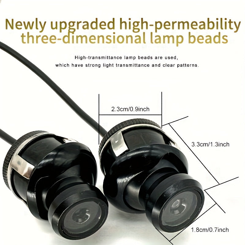 Luces de proyección de bienvenida de LED para coche Universal 2-Pack, accesorios de decoración interior de automóvil de moda, luces de cortesía de LED en forma de ala 3D, compatibles universalmente con la mayoría de los vehículos, instalación fácil, fuen