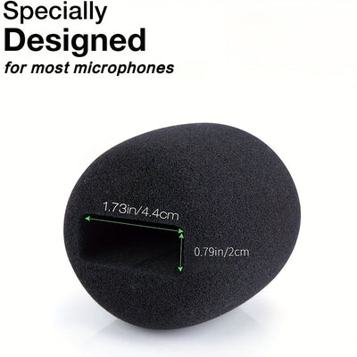 Fundas de Espuma Negra para Micrófono Rode Wireless Go II/PRO - Cojín Suave y Adaptador, Conector XLR, Sin Batería, Ideal para Entrevistas y Transmisiones en Vivo