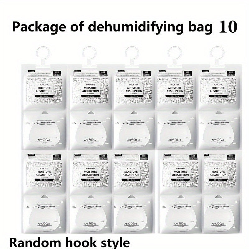10 piezas/30 piezas de desecante, bolsa de deshumidificador colgante para armario, sin olor, absorbedor de humedad colgante, desecante, absorbedor de humedad, armario, dormitorio, baño, cocina