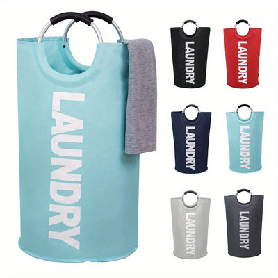 Canasta de Ropa Extra Grande, Bolsa Plegable para Lavandería, Cesto Alto Independiente, Cesta de Ropa con Asas Acolchadas, Soporta Bien la Ropa, Canasta Colapsable Fácil Almacenamiento, Cestos de Lavandería