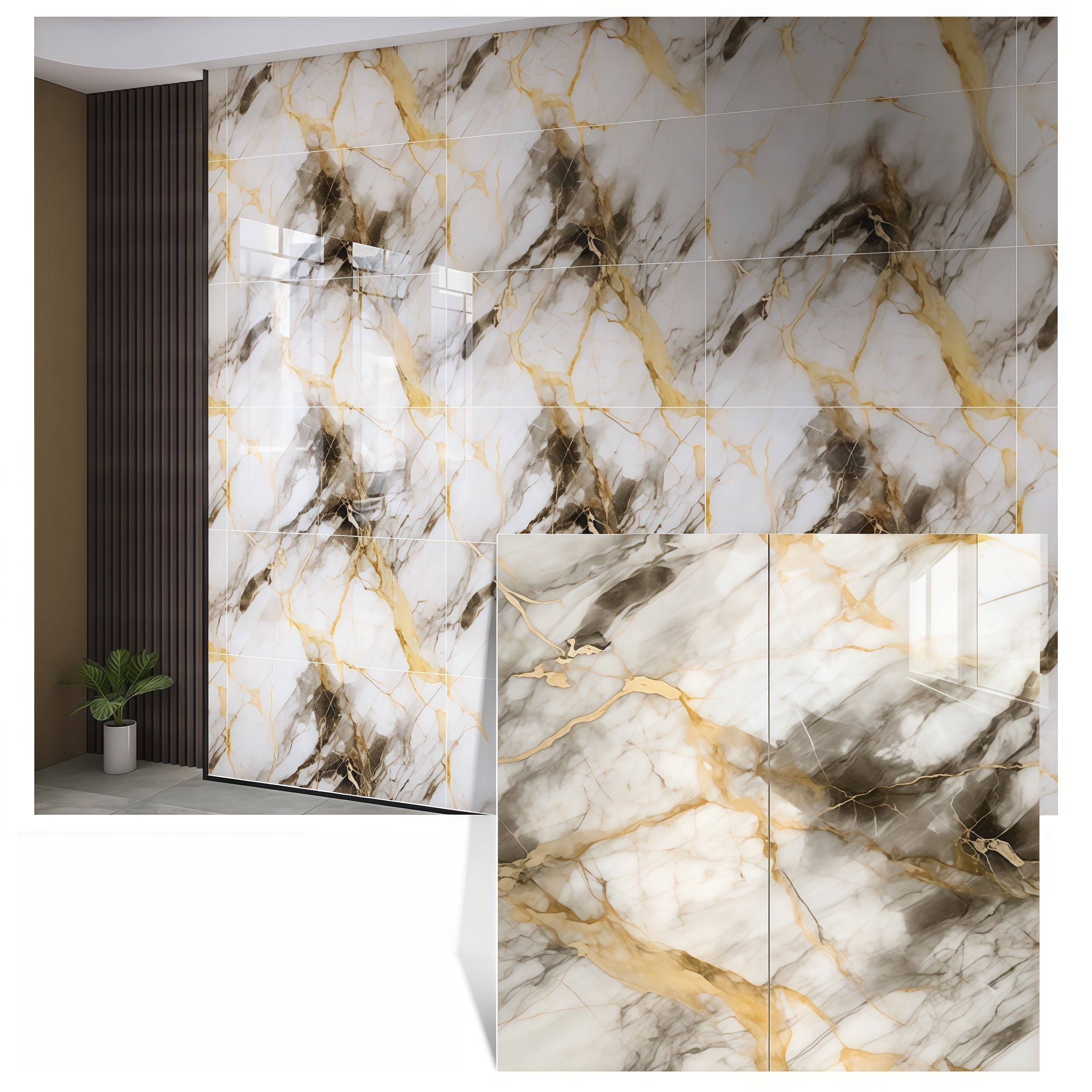 20/50 piezas de baldosas de pared de espuma autoadhesivas con patrón de mármol, impermeables, a prueba de aceite, fáciles de pelar y pegar, para decoración de baño, sala de estar, dormitorio, renovación de tienda, 23,62" x 11,81", papel tapiz de baño