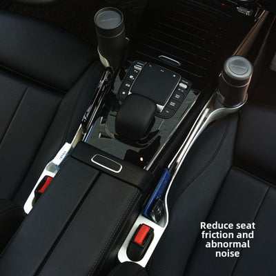 2 Piezas de Organizador Multifuncional para Auto con Portavasos - Solución de Almacenamiento en Plástico Duradero para Asientos Delanteros y Traseros, Ideal para Mantener el Interior del Coche Limpio y Ordenado | Diseño Elegante | Soporte Resistente