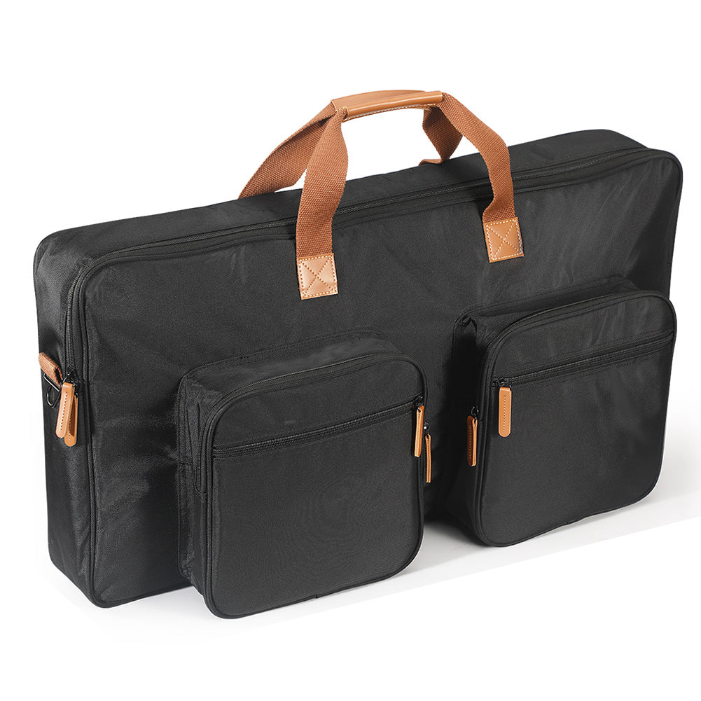 Estuche Antipolvo para DJ para Pioneer DDJ-800, DDJ-FLX104, FLX6 - Material EVA Duradero, con Detalles Naranjas, Múltiples Compartimentos y Correa de Hombro para un Fácil Transporte, Estuche Portátil para DJ | Compartimentos Organizados | Correa de Hombr