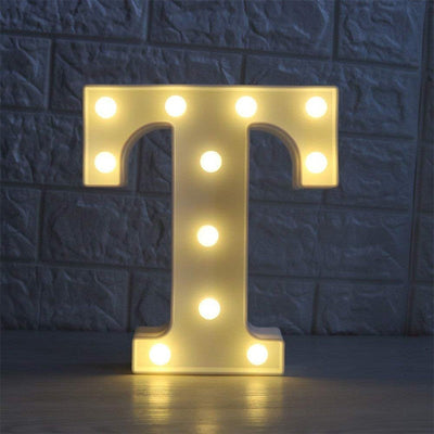 Letra Luz Led Lampara Decorativa Luces Plástico Hogar Fiestas LL07G-DCM