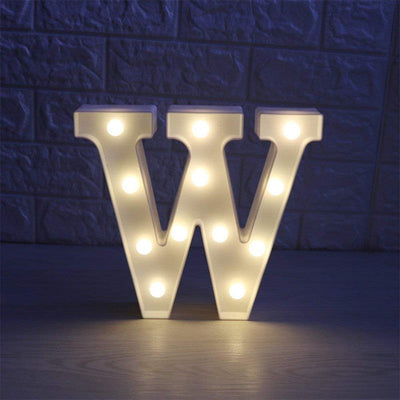 Letra Luz Led Lampara Decorativa Luces Plástico Hogar Fiestas LL07G-DCM