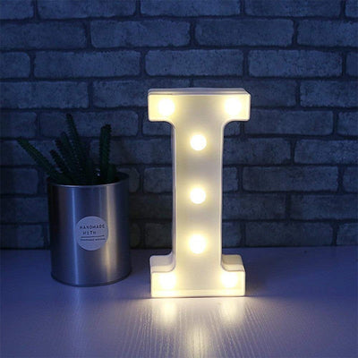 Letra Luz Led Lampara Decorativa Luces Plástico Hogar Fiestas LL07G-DCM