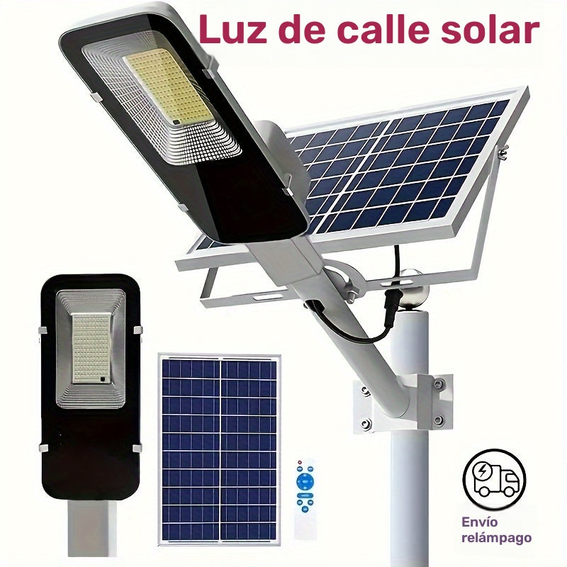 Lámpara Solar para Exteriores Luz de Porche y Jardín Lámpara Solar de Calle Impermeable con Bombillas LED de Alta Potencia 357 Luces Súper Brillantes de Alta Potencia Iluminación Fotovoltaica que se Enciende Automáticamente por la Noche y se Apaga al Ama