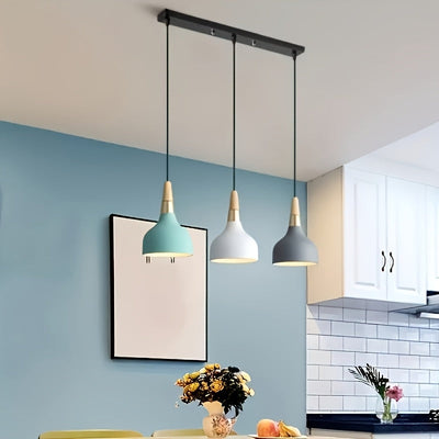 Lámpara de techo moderna con pantalla de metal desmontable, montaje semienterrado, iluminación de techo con cableado duro para bares, dormitorios y restaurantes - Incluye hardware de instalación, compatibilidad con bombillas E26, 85V-265V, decoración de