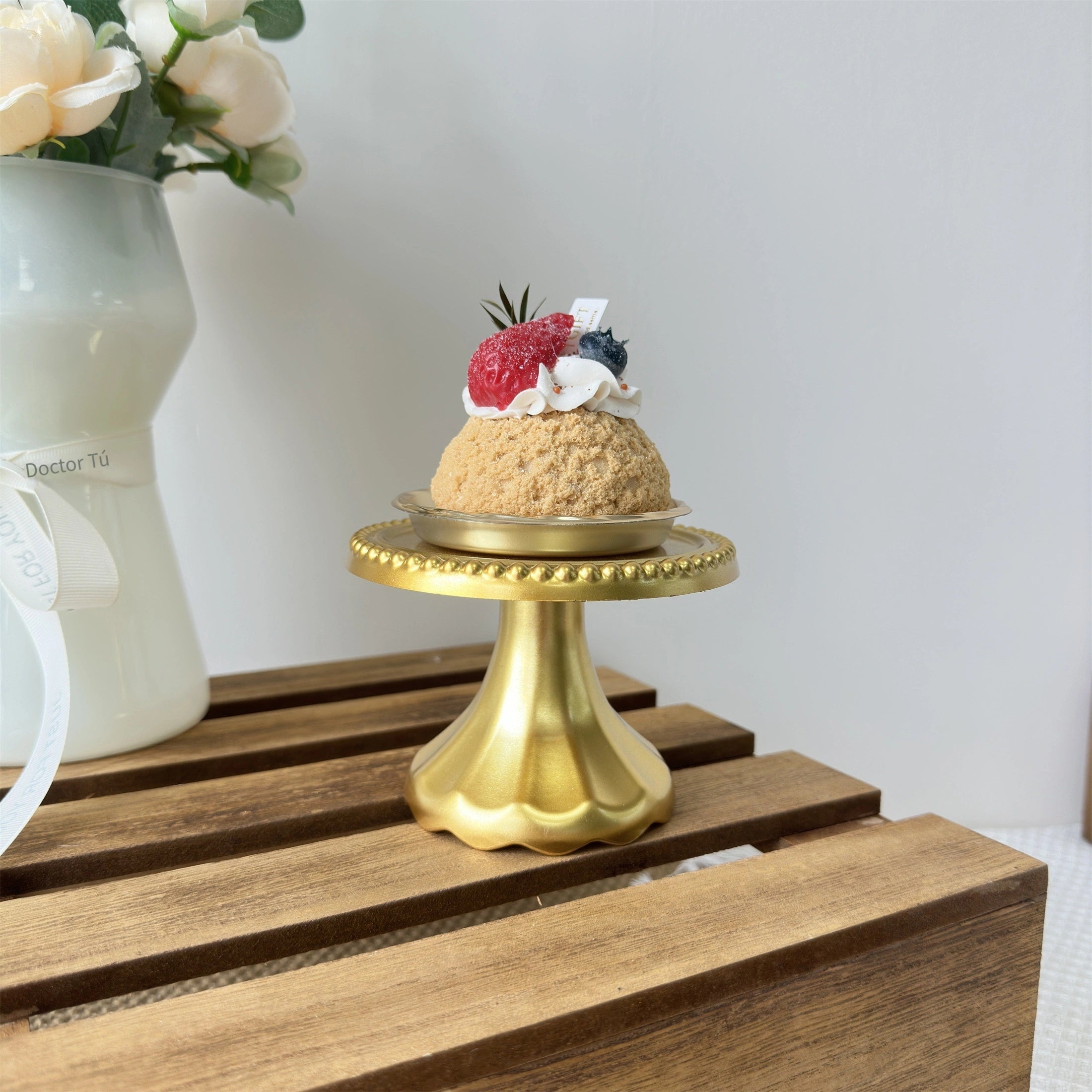 Soporte para mini cupcakes de 1 pieza - Soporte de plástico ABS para bodas, cumpleaños, decoraciones de fiestas - Plato de servir versátil para Navidad, Halloween, Acción de Gracias, Día de San Valentín, celebraciones del Día de la Madre