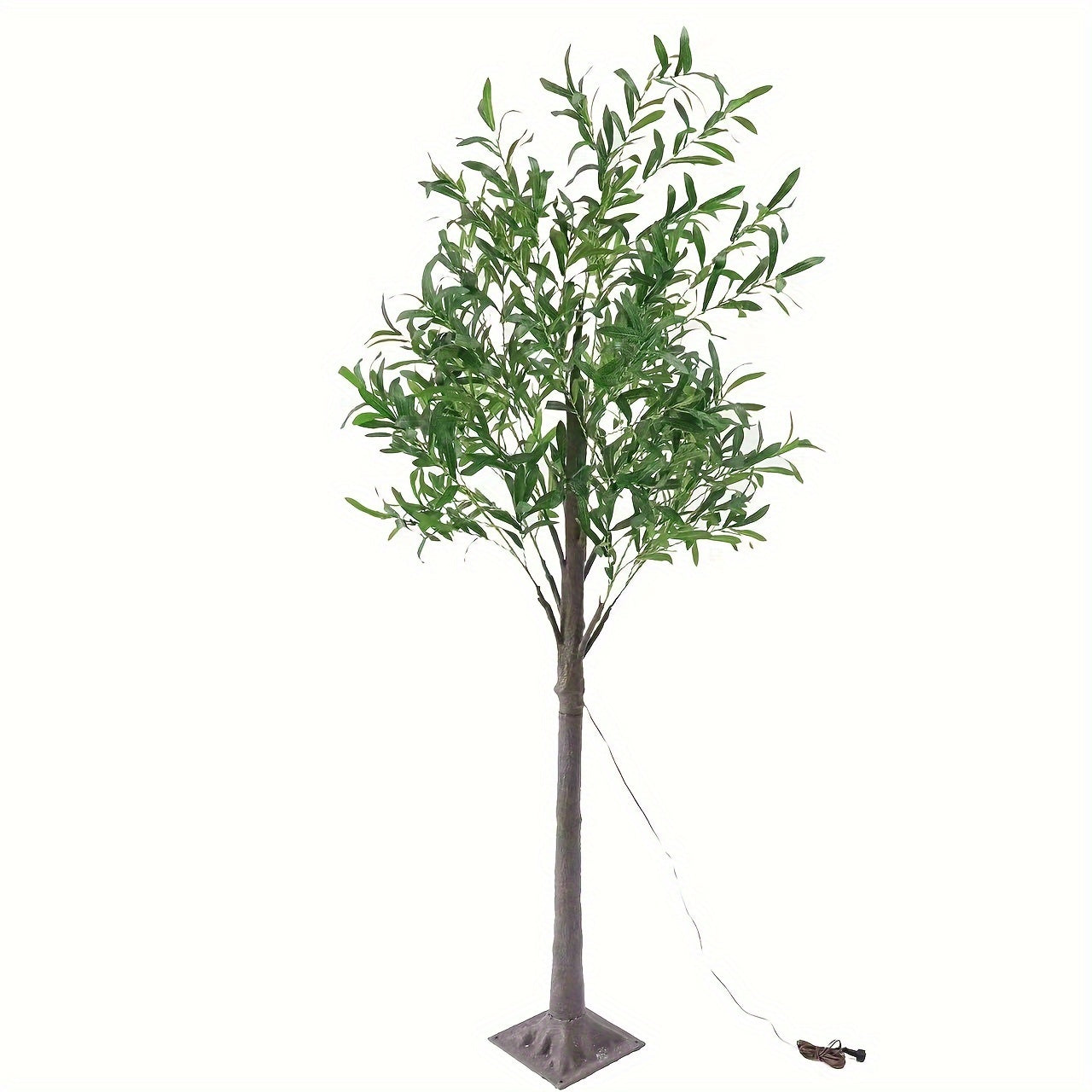 Árbol Artificial con Luz LED de Color Blanco Cálido de 1.5m/1.8m con Alimentación USB - Ideal para Bodas, Fiestas, Decoraciones de Hogar - Uso Interior/Exterior, Árbol Artificial para Decoración del Hogar