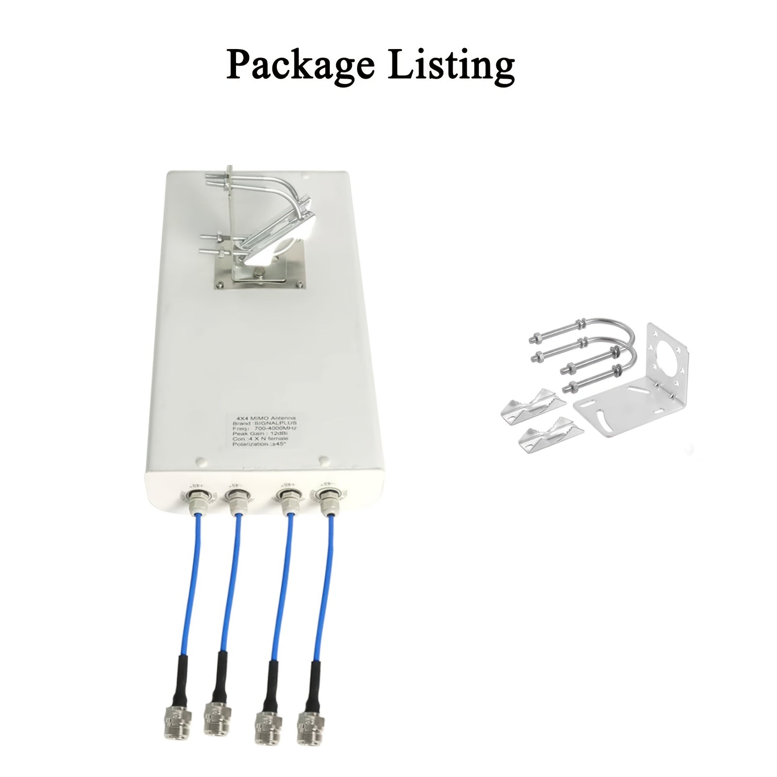 Antena de rango largo al aire libre 5G/4G/LTE 4x4 MIMO, 698-4000MHz - Ganancia de 5DBi, alta calidad, señal potente para routers y puntos de acceso, antena 5G, antena portátil, diseño compacto, construcción duradera.