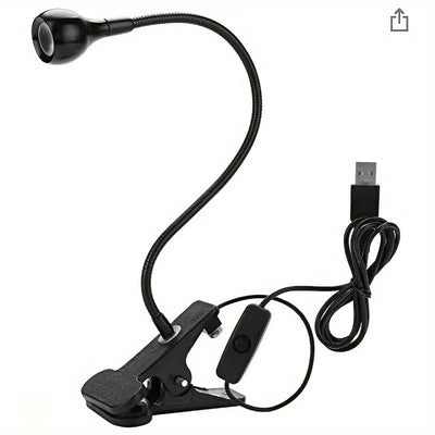 Mini Lámpara LED para Uñas con Brazo Ajustable y Pinza - Luz de Curado USB para Gel, Manicura y Pedicura en Casa, Sin Olor, Secado Rápido, Herramienta Portátil para Cuidado de Uñas, Diseño Compacto y Ligero, Posicionamiento Flexible, Ideal para Usuarios
