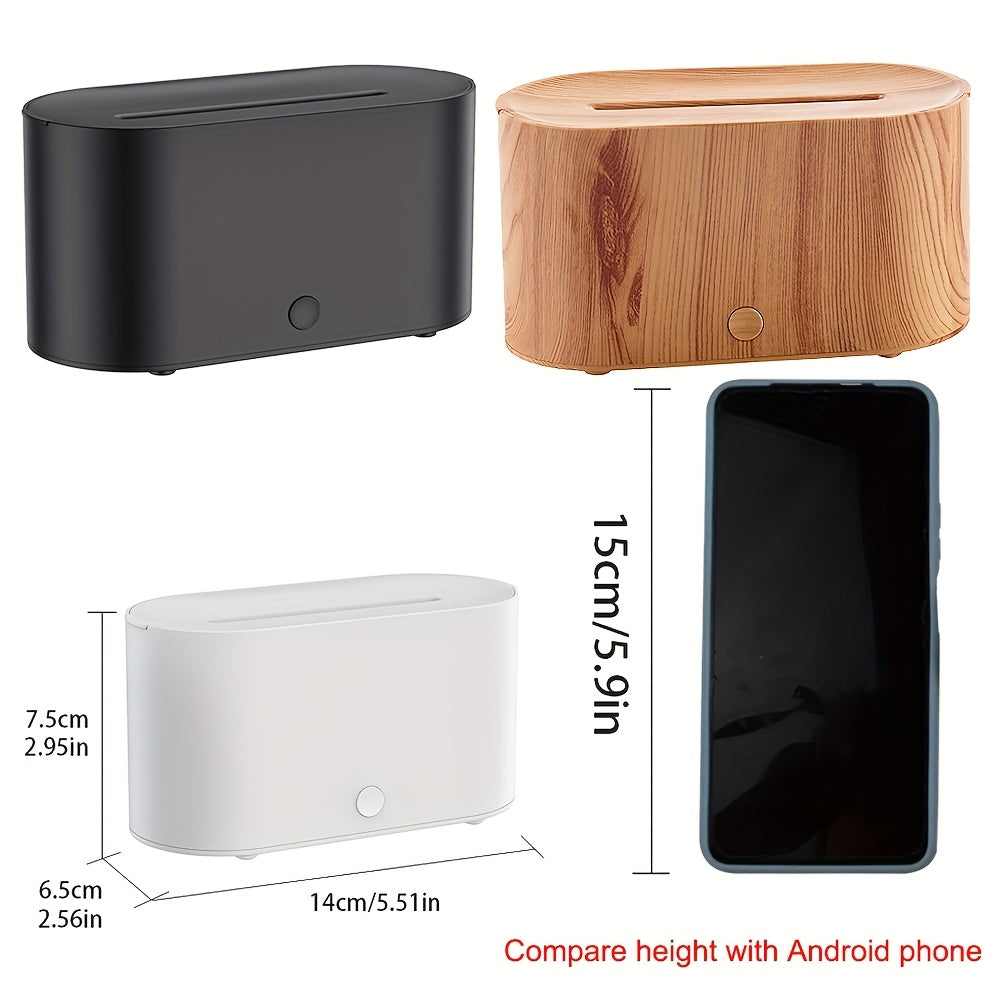 1pc Lámpara AromaRelax Colorida para Dormitorio 5V 1A Humidificador Atmosférico AromaRelax para Decoración del Hogar Difusor de Escritorio Doméstico de 5 Watt con Tecnología de Onda Sonora para Habitaciones con Aire Acondicionado, Oficina o Sala de Estar