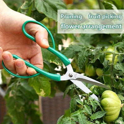 Juego de 3 pares de tijeras de jardinería, tijeras de poda de flores, cortadores de frutas de jardín, cortadores de ramas de árboles, tijeras florales, material de acero inoxidable, adecuado para uso en casa y huerta.