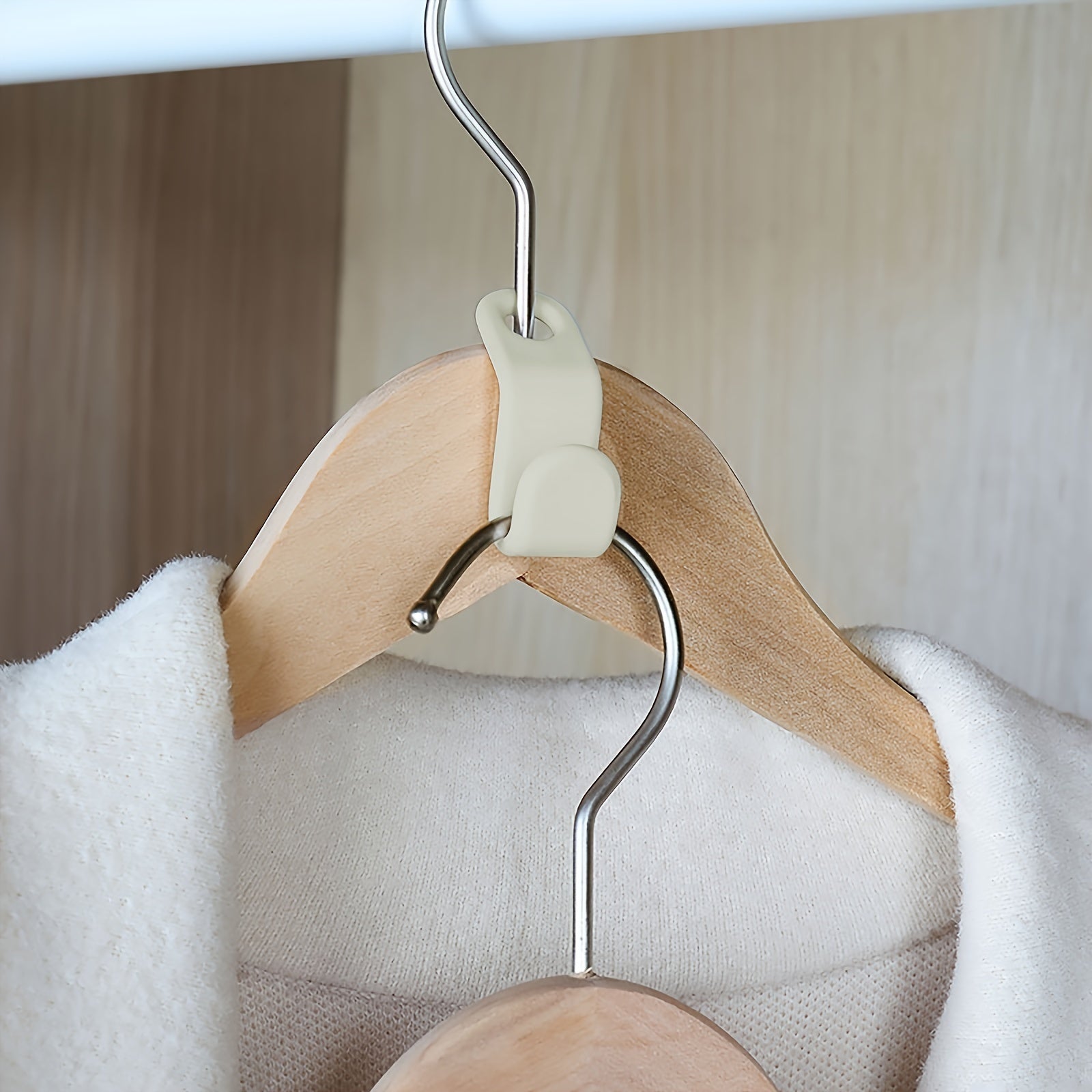 Gancho De Enlace Para Percha De Ropa De 10 Piezas, Gancho De Conexión Para Percha De Armario, Conector Para Percha De Ropa Apilable Que Ahorra Espacio, Accesorios Pequeños Prácticos