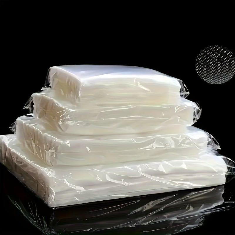 100pcs Bolsas de Sellado al Vacío Premium - Grado Comercial para Almacenamiento y Frescura de Alimentos, Ideales para Cocinas Domésticas, Compatibles con Todas las Máquinas Selladoras al Vacío