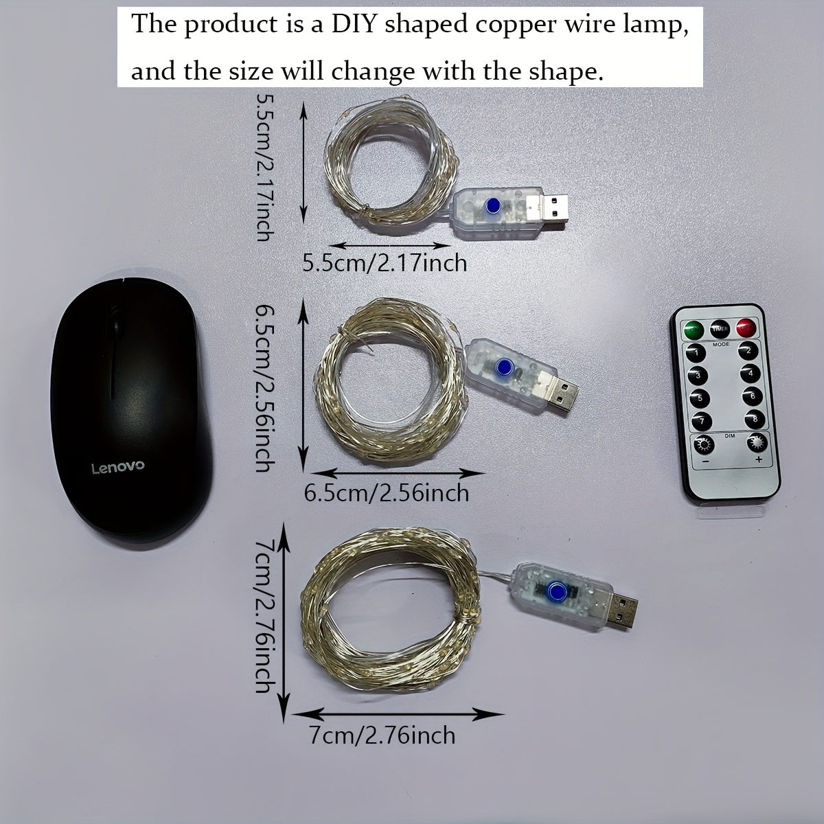 1 pza. Luces de alambre plateadas de 8 funciones USB, luces de cadena de hadas de alambre de cobre, aptas para decoración de ambiente interior, disponibles en opza.iones cálidas, blancas y multicolores.