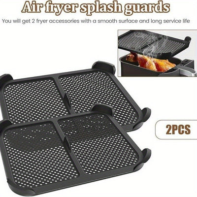 Nueva cubierta de esparadrapo de silicona no adherente de 2 piezas para freidor de aire - Reutilizable, fácil de limpiar, adecuada para accesorios de cocina del modelo AF300