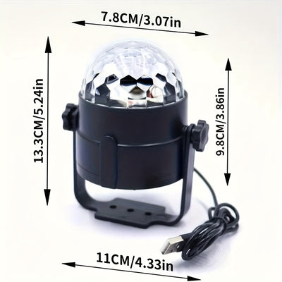 Luz de escenario LED portátil alimentada por USB con control remoto - Negro, iluminación ambiental para uso interior, material ABS, voltaje de funcionamiento de 5V, ideal para decoración de escenarios y habitaciones, iluminación de escenario | Luz LED mo