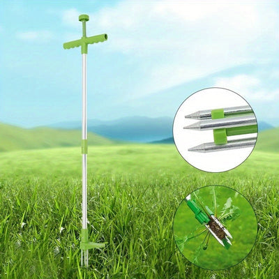 Jardínera de 33 Escenas: Juego de Herramientas Manual para Deshierbar con Tubo de Aluminio de Doble Segmento