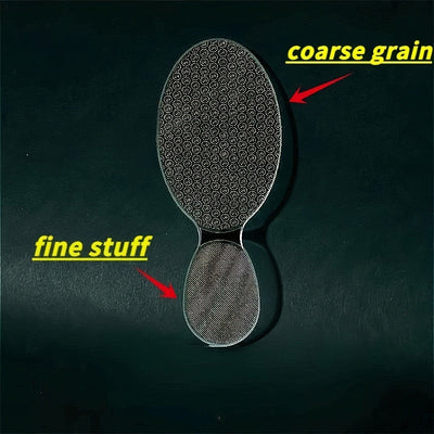 Nano Glass Foot File - Limpiador de pies de doble cara, sin necesidad de electricidad, sin fragancia, uso húmedo/secado, fácil de limpiar, herramienta de cuidado de pies profesional para pies secos y ásperos, color beige claro, limpiador de pies, diseño