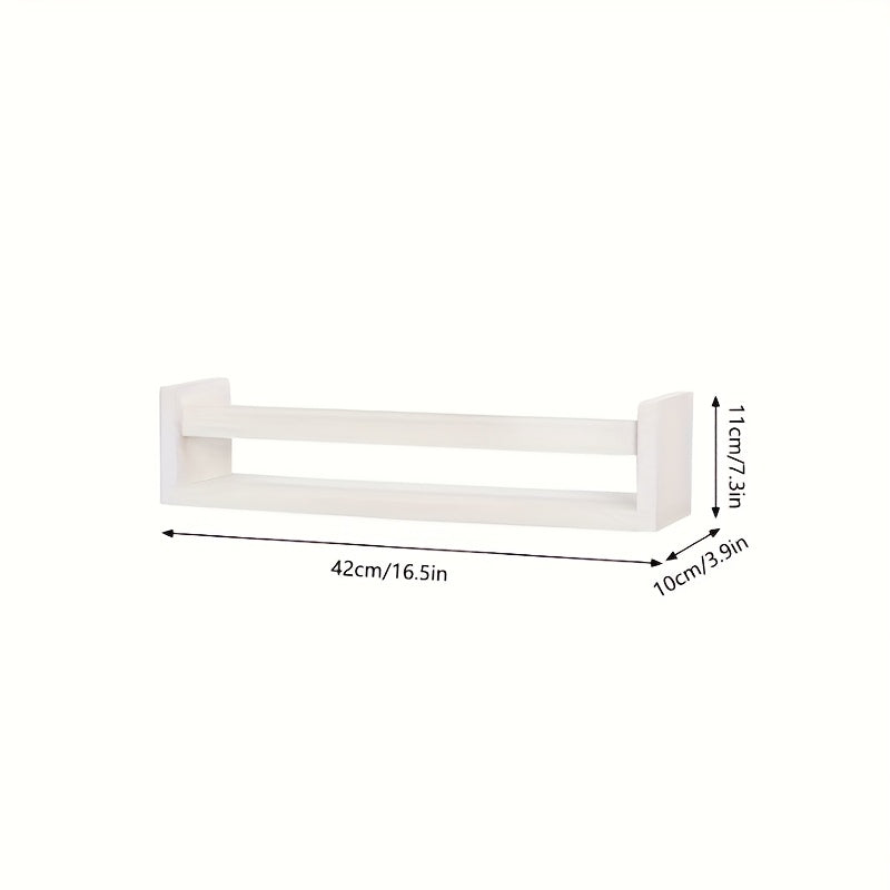 Estante de libros flotante con diseño de oso blanco - Ideal para dormitorio, baño o decoración del hogar, estante de almacenamiento de libros|Estante de libros moderno|Estante de madera, organizador de almacenamiento de libros