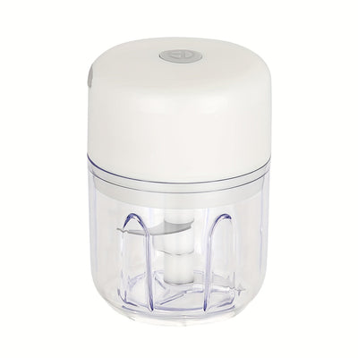 Mini Trituradora de Ajo Recargable de 8,45 onzas - Duradera y Resistente, Carga USB, 1200 RPM, Ideal para Triturar Ajo, Pimientos, Cebolla, Carne Picada, Frutos Secos y Más