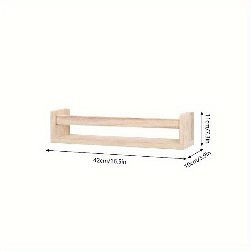 Estante de libros flotante con diseño de oso blanco - Ideal para dormitorio, baño o decoración del hogar, estante de almacenamiento de libros|Estante de libros moderno|Estante de madera, organizador de almacenamiento de libros