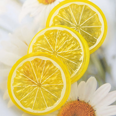 20-Unidades de 5 cm de Rebanadas de Limón Amarillo - Fruta Artificial de Plástico Realista, Ideal para Decoración del Hogar, Navidad, Acción de Gracias, Día de San Valentín, Día de la Madre, Graduación, Reunión, Fiestas de Playa y Cócteles sin Contenedor