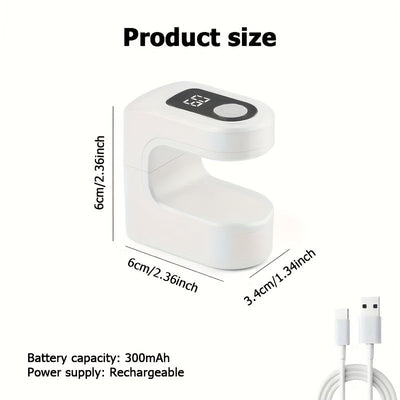 1 pieza, lámpara de uñas cuadrada para dulces - Ideal para uñas de gel, lámpara de secado portátil con doble ajuste de carga USB LED, doble uso para hogar y salón, función de doble temporización de secado rápido, herramientas de uñas modernas | Lámpara d