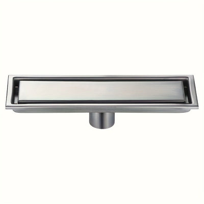 Desagüe de piso de acero inoxidable invisible - Resiste olores, desagüe rectangular de ducha con superficie lisa, ideal para suelos de baño y ducha, desagüe de ducha, accesorio de baño moderno, característica duradera de baño.