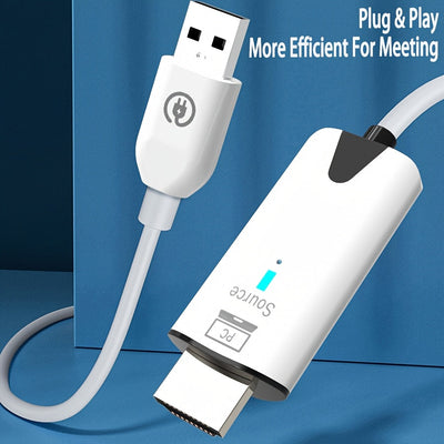 Kit Extensor sin varillas 5.8G/2.4G 1080P 30m Transmisor y Receptor HDTV 8TXs a 1RX, Adaptador de Pantalla para TV, Cámara, PC, Laptop, PS5/4, Monitor o Proyector con Baja Latencia Plug & Play