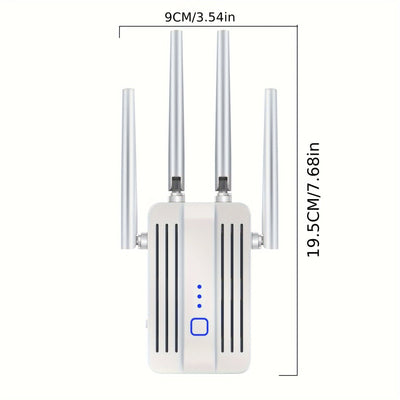 Amplificador de señal WiFi para el hogar: repetidor de Internet con alcance que cubre hasta 9995 pies cuadrados y 45+ dispositivos para la casa
